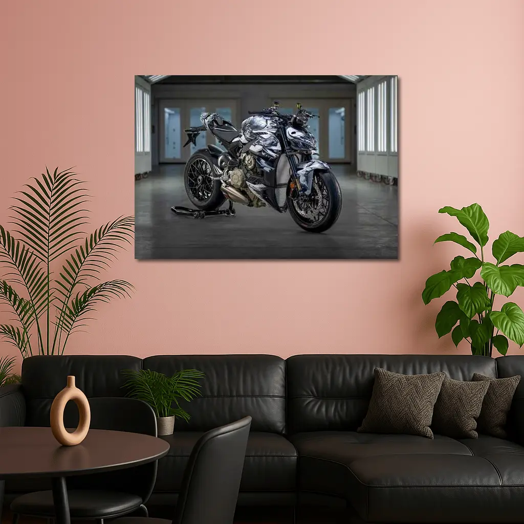 Ducati Streetfighter V4 Custom Art Garage – Wall Art