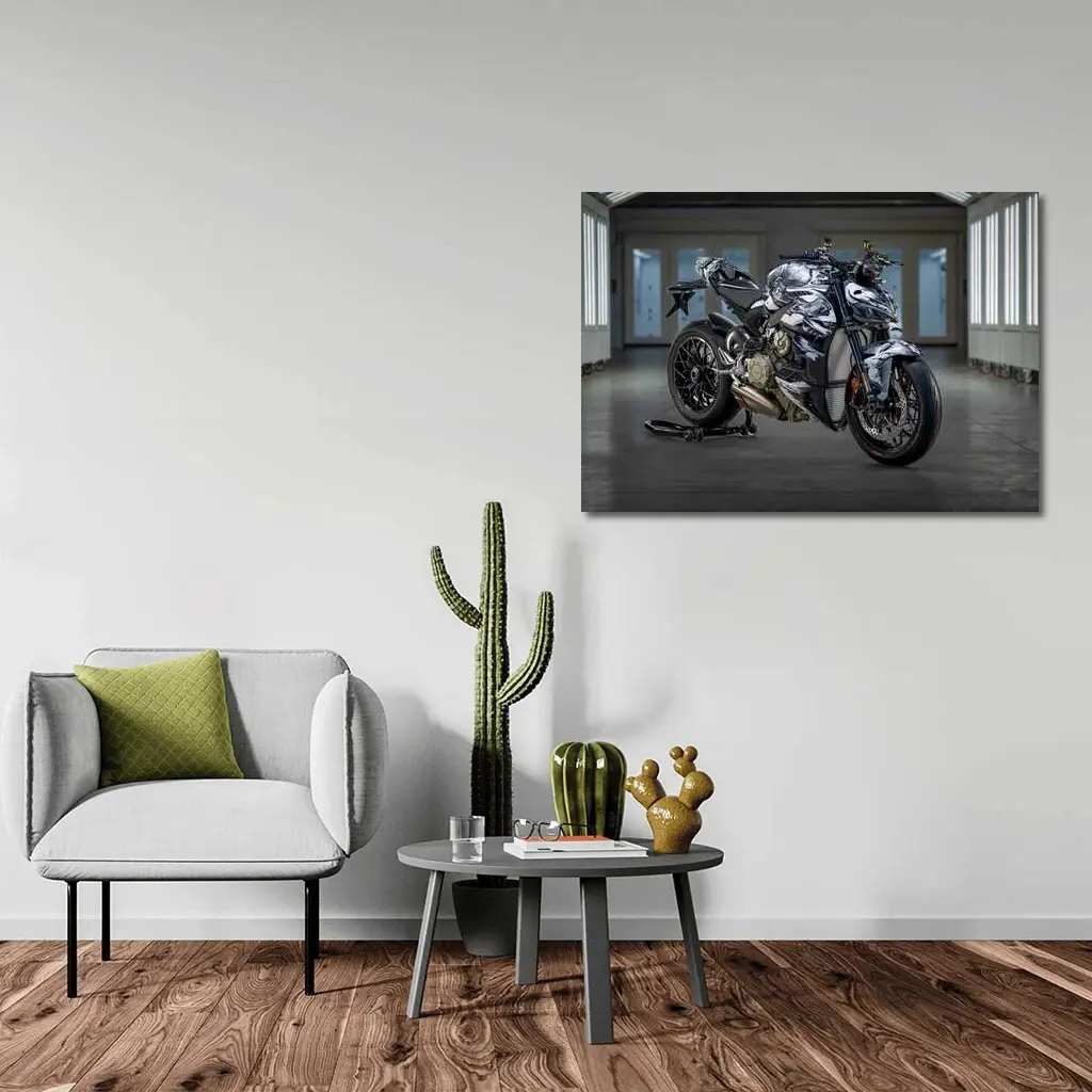 Ducati Streetfighter V4 Custom Art Garage – Wall Art