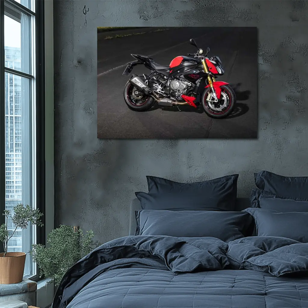 BMW S1000R Naked Bike on Track – Wall Art