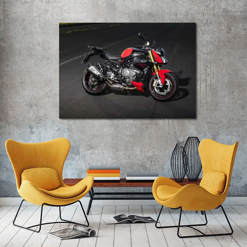 BMW S1000R Naked Bike on Track – Wall Art