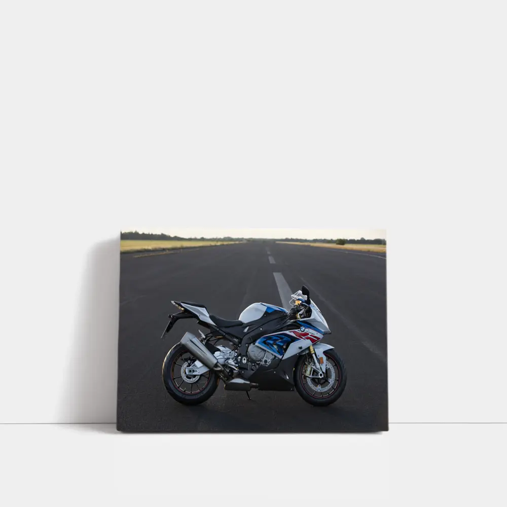 BMW S1000RR Sport Bike on Runway – Wall Art