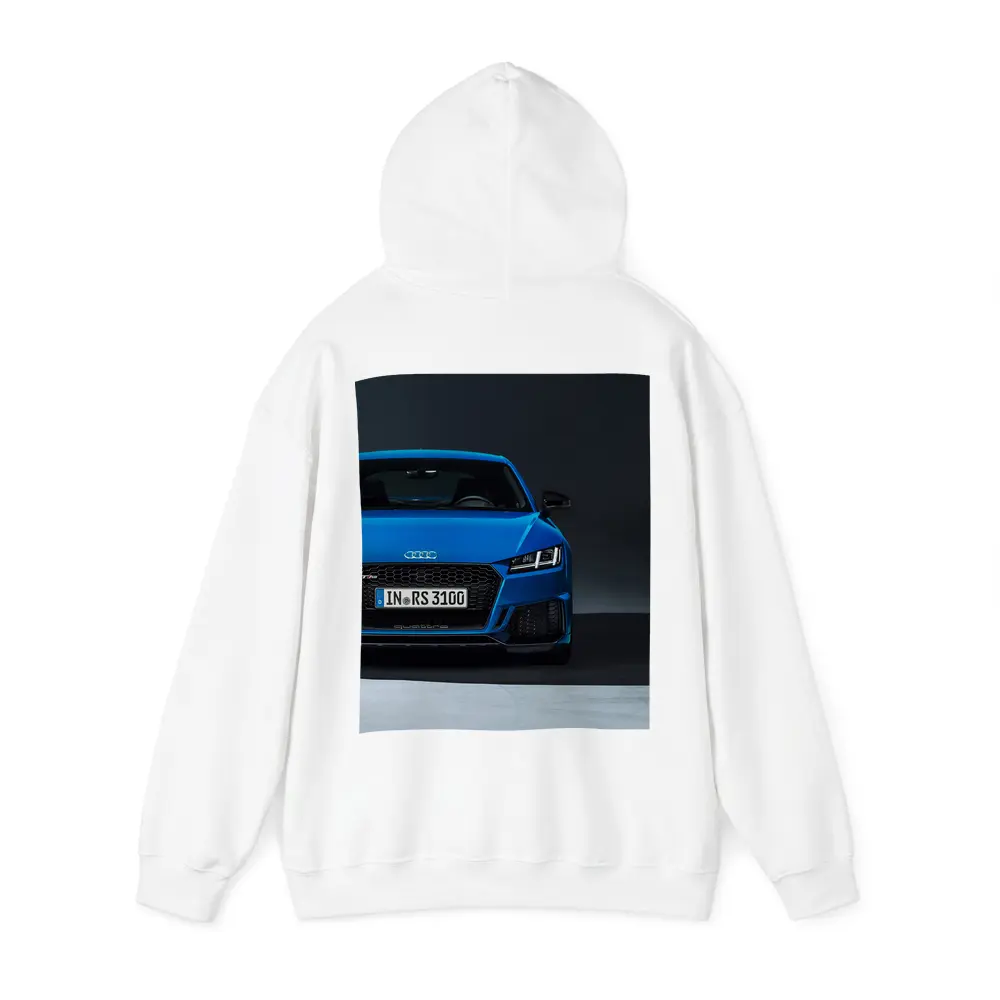 Audi TT RS Blue Front Studio Shot – Hoodies