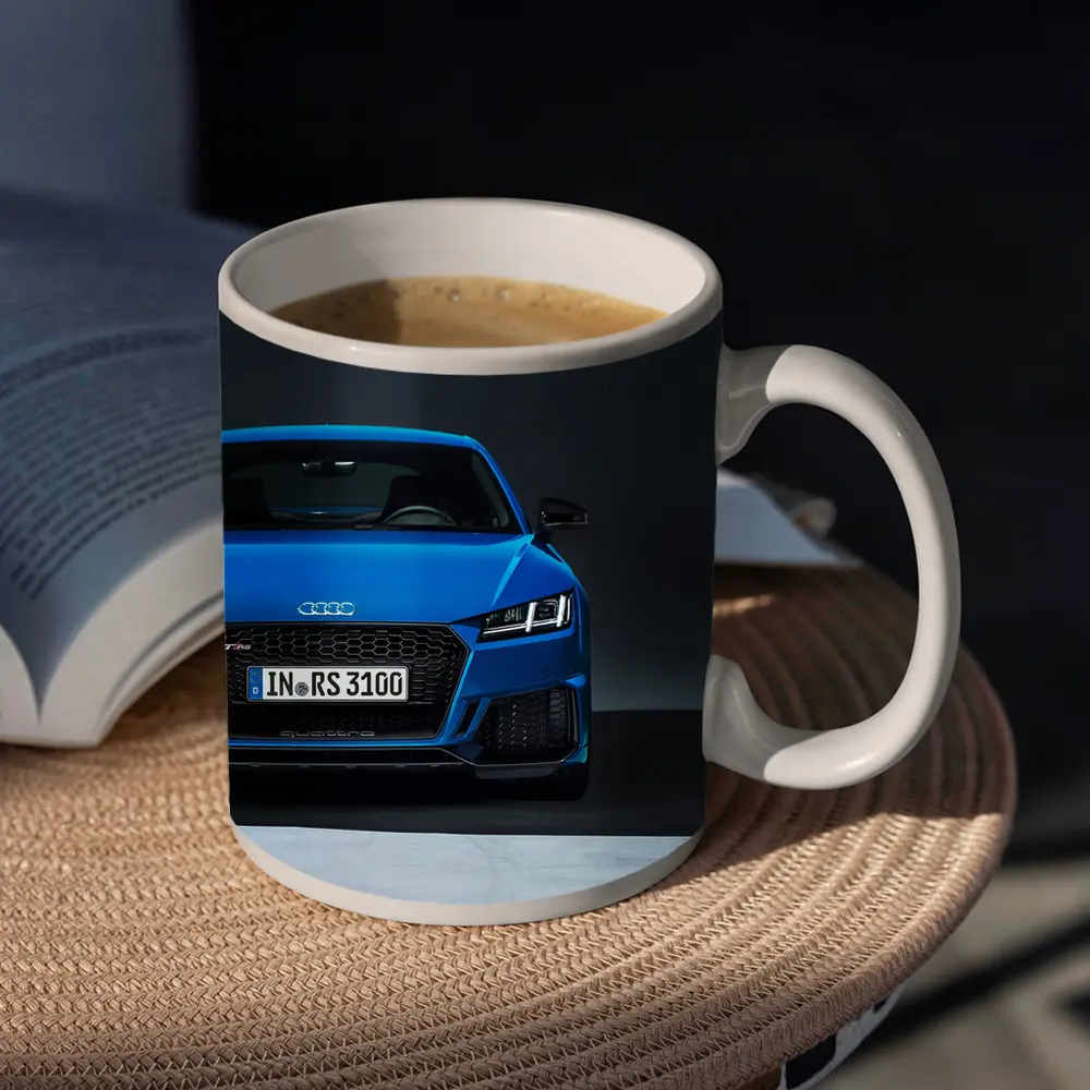 Audi TT RS Blue Front Studio Shot – Mugs