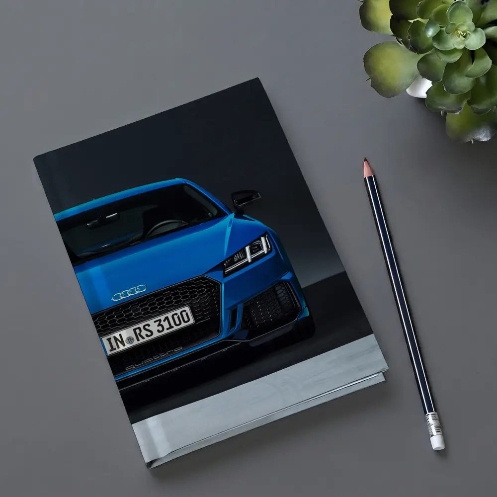 Audi TT RS Blue Front Studio Shot – Notebooks