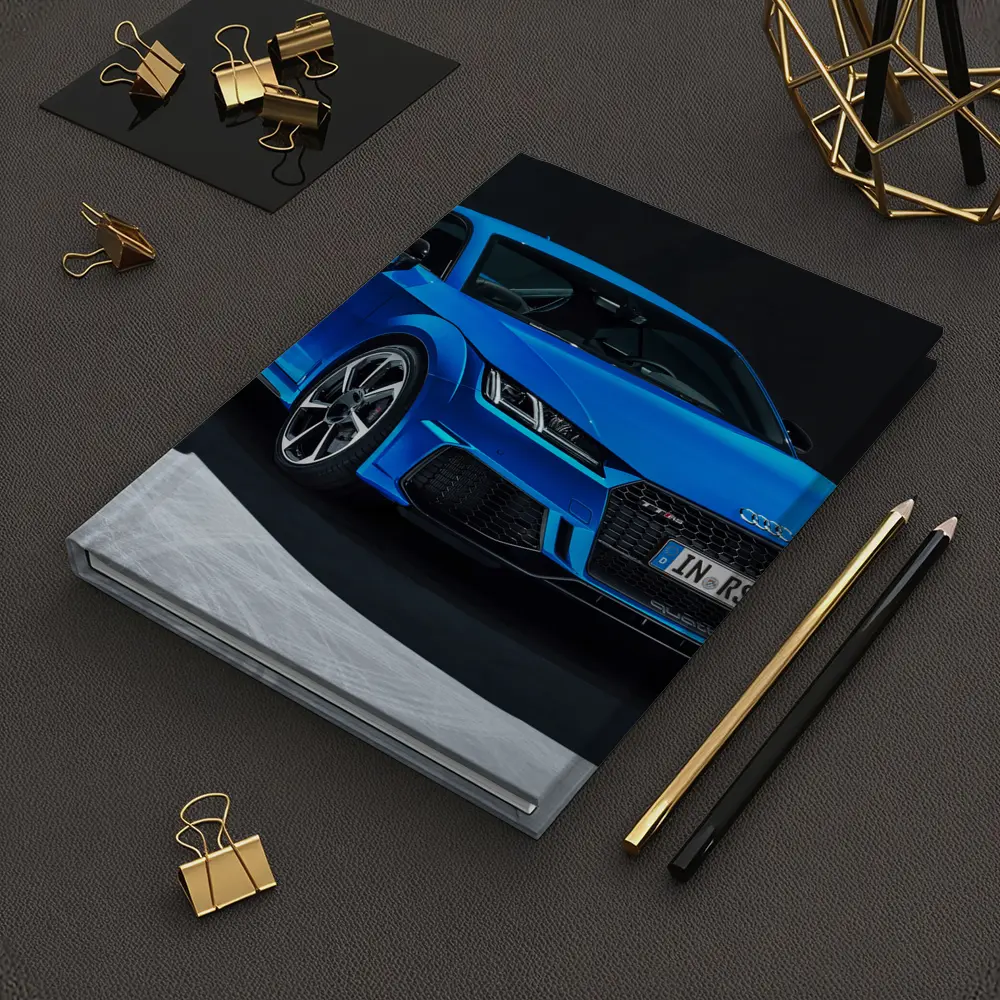 Audi TT RS Blue Studio Dark Background – Notebooks