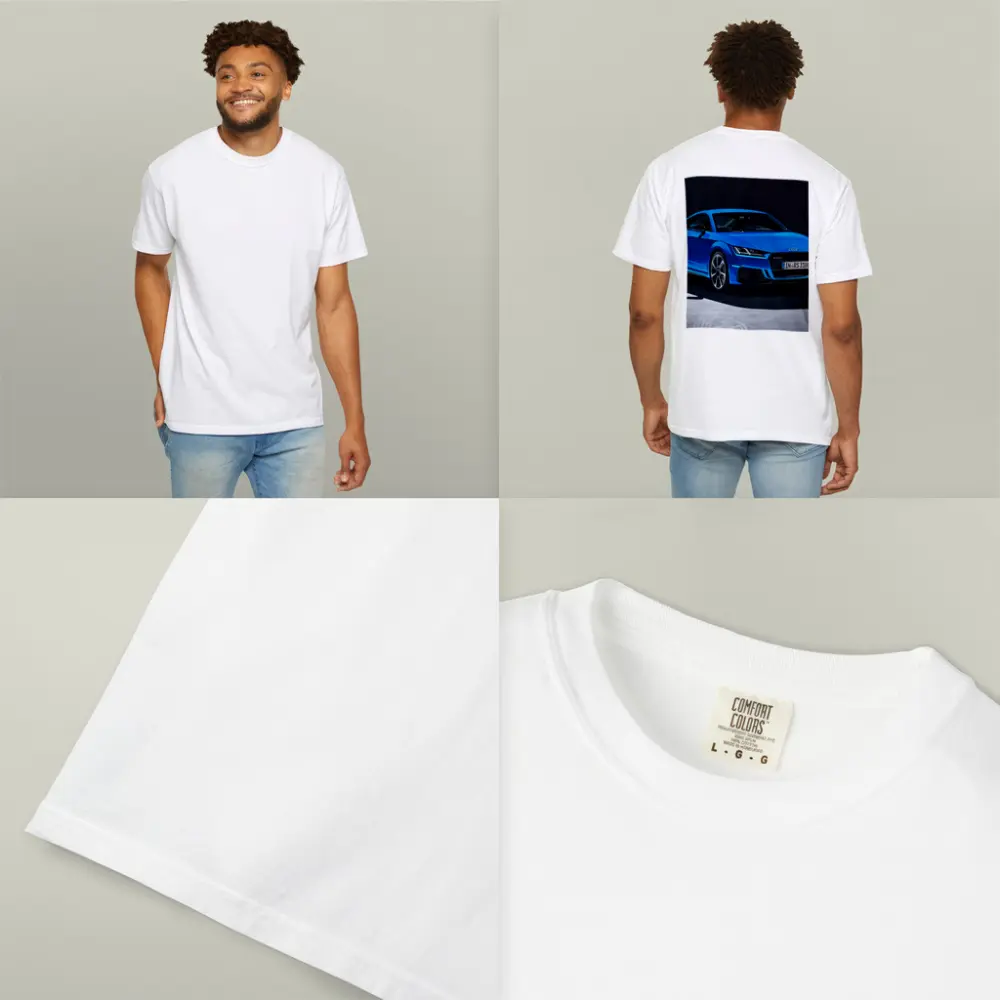 Audi TT RS Blue Studio Dark Background – T-Shirts