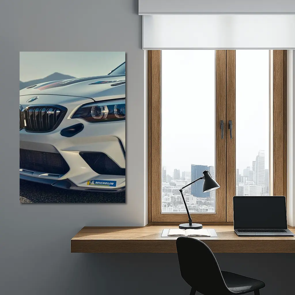 BMW M2 Competition Front Close Up Shot – Wall Art
