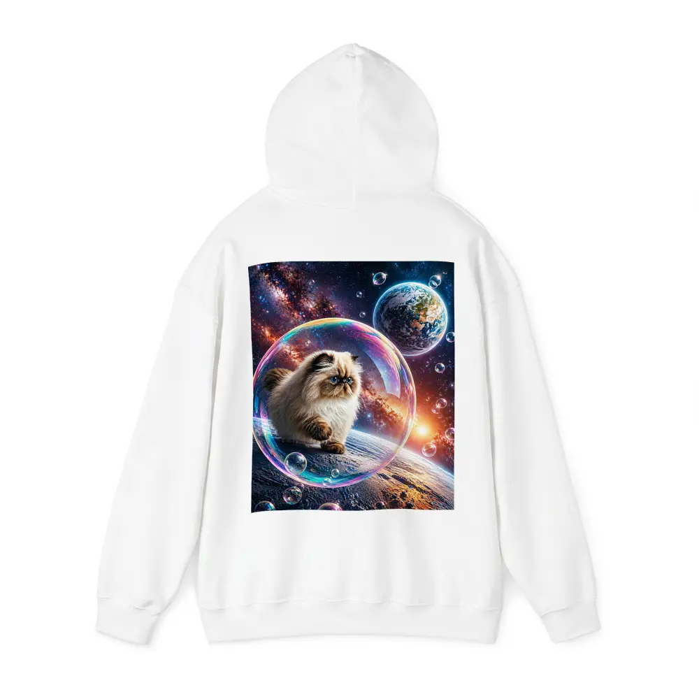 Himalayan Cat Floating Space Bubble Galaxy – Hoodies