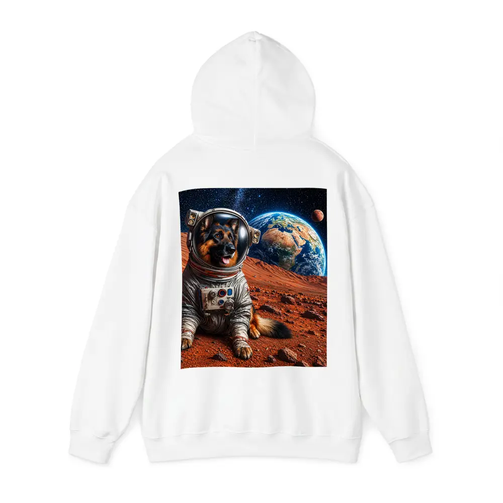 German Shepherd Astronaut on Mars Planet – Hoodies