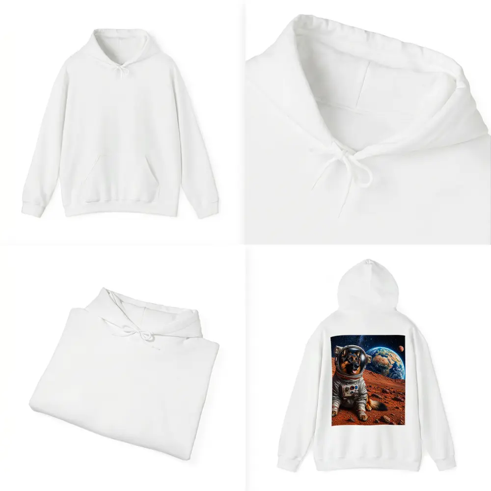 German Shepherd Astronaut on Mars Planet – Hoodies