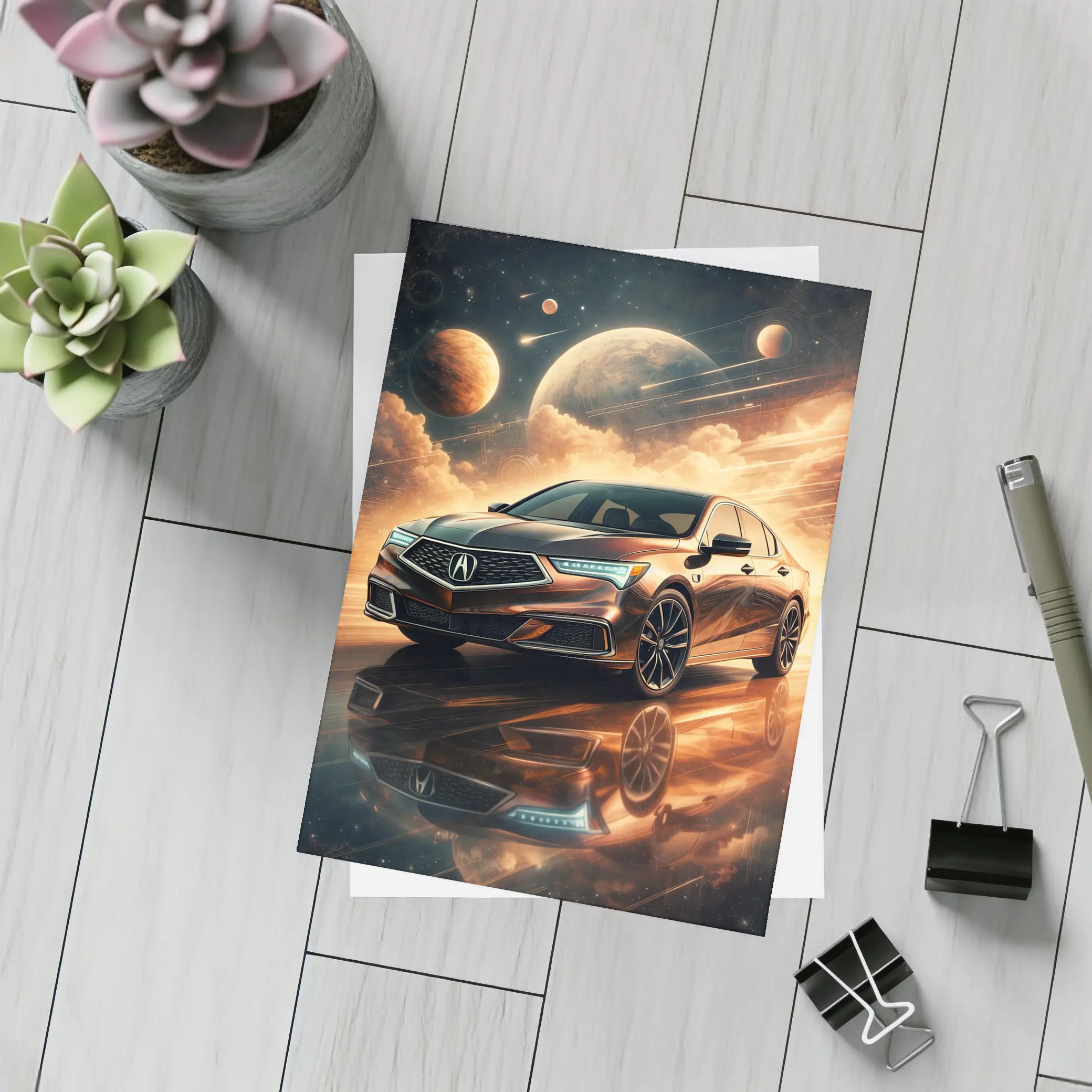 Acura TLX Cosmic Space Fantasy Art – Postcards