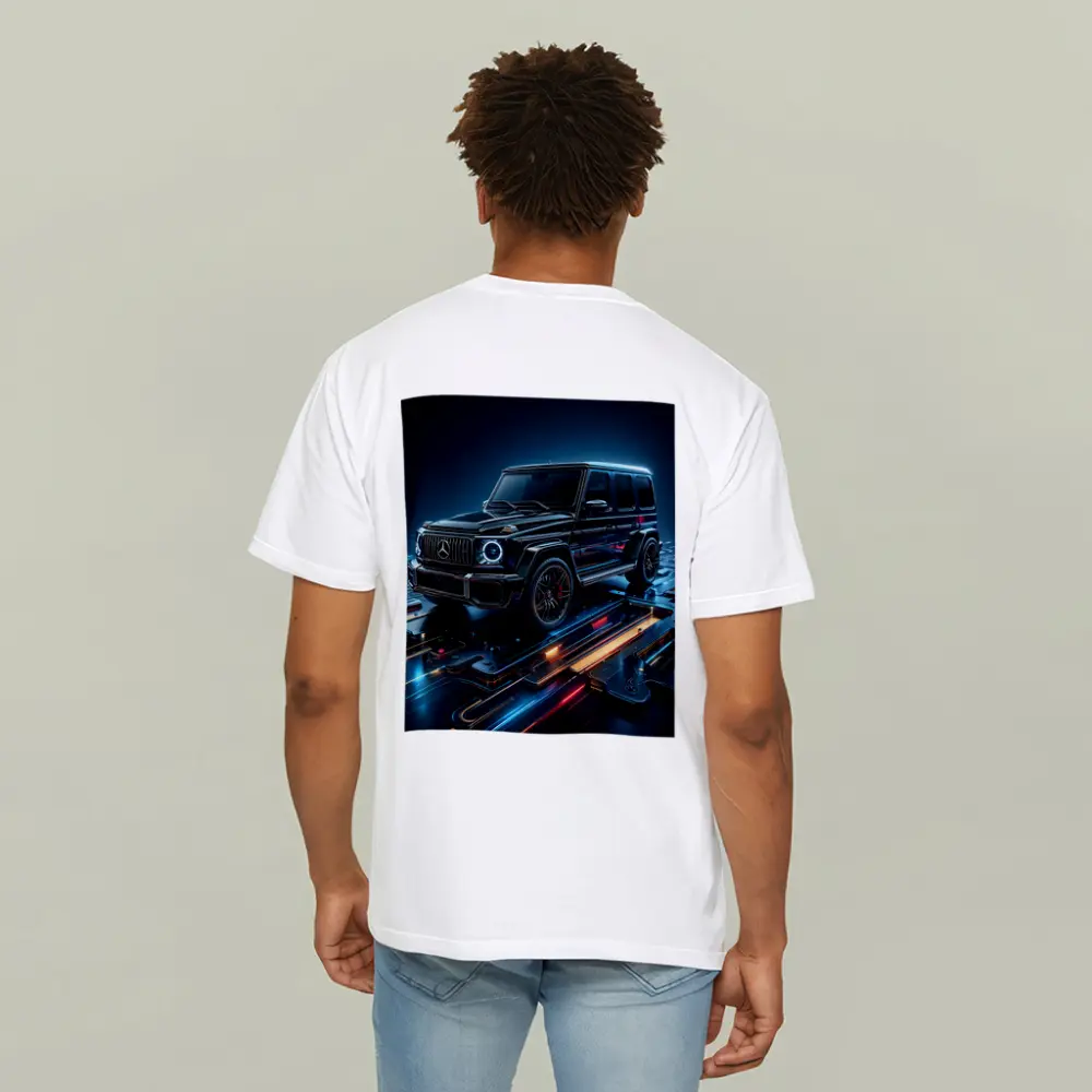 Mercedes G Class Neon Digital Art – T-Shirts