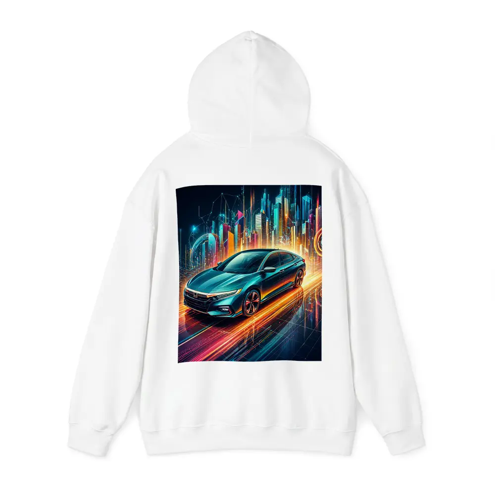 Honda Insight Neon Futuristic City Night – Hoodies