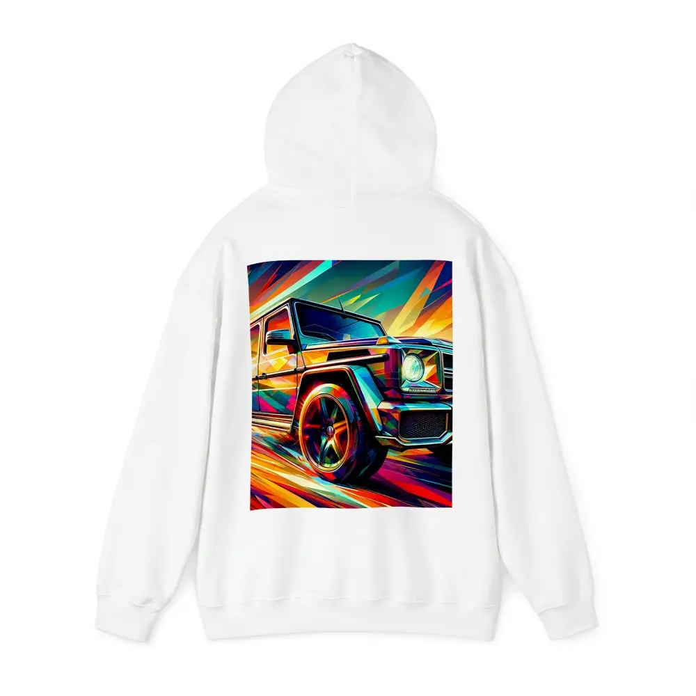 Mercedes G Class Bold Colorful Abstract Art – Hoodies