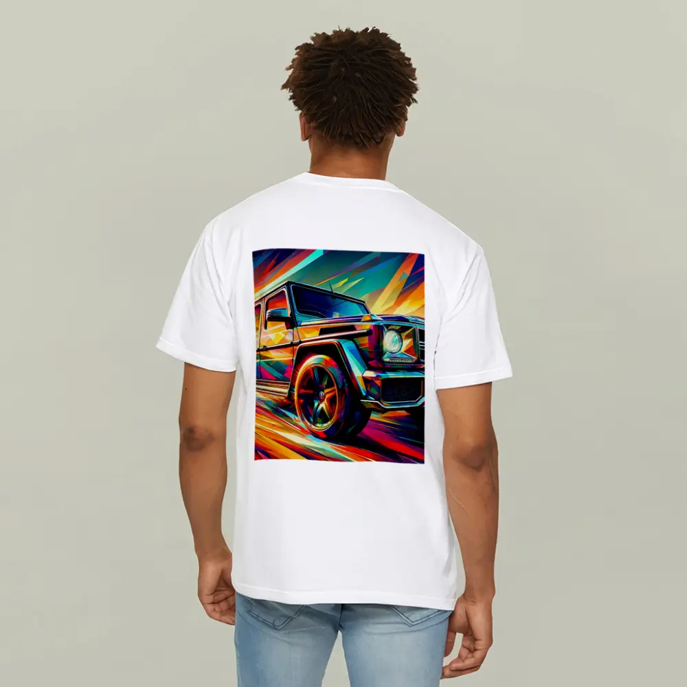 Mercedes G Class Bold Colorful Abstract Art – T-Shirts