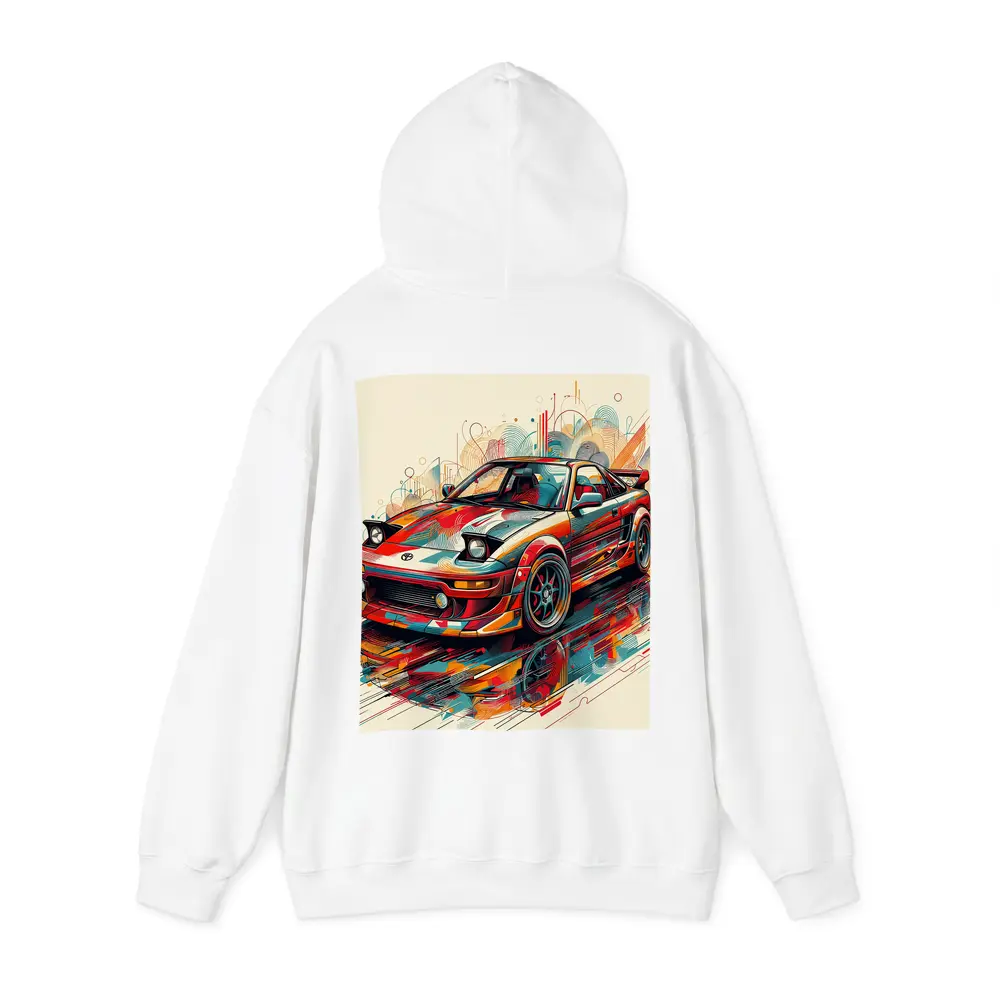 Toyota MR2 Abstract Colorful Pop Art – Hoodies
