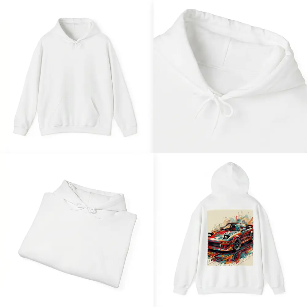 Toyota MR2 Abstract Colorful Pop Art – Hoodies