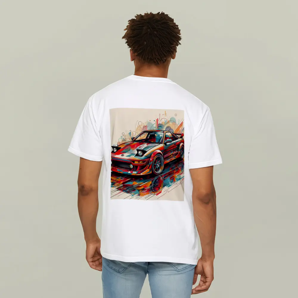 Toyota MR2 Abstract Colorful Pop Art – T-Shirts