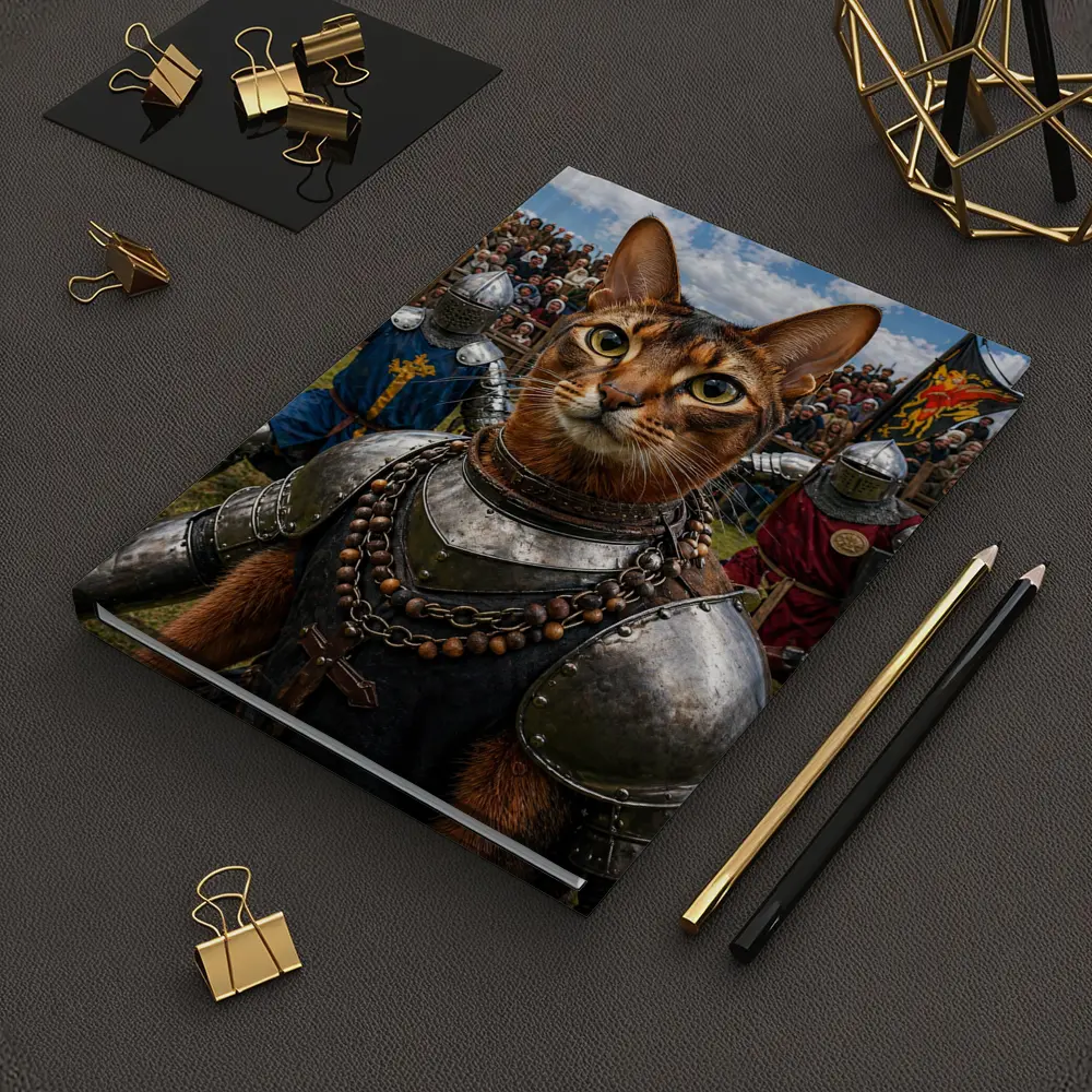Abyssinian Cat Knight Medieval Tournament Battle – Notebooks