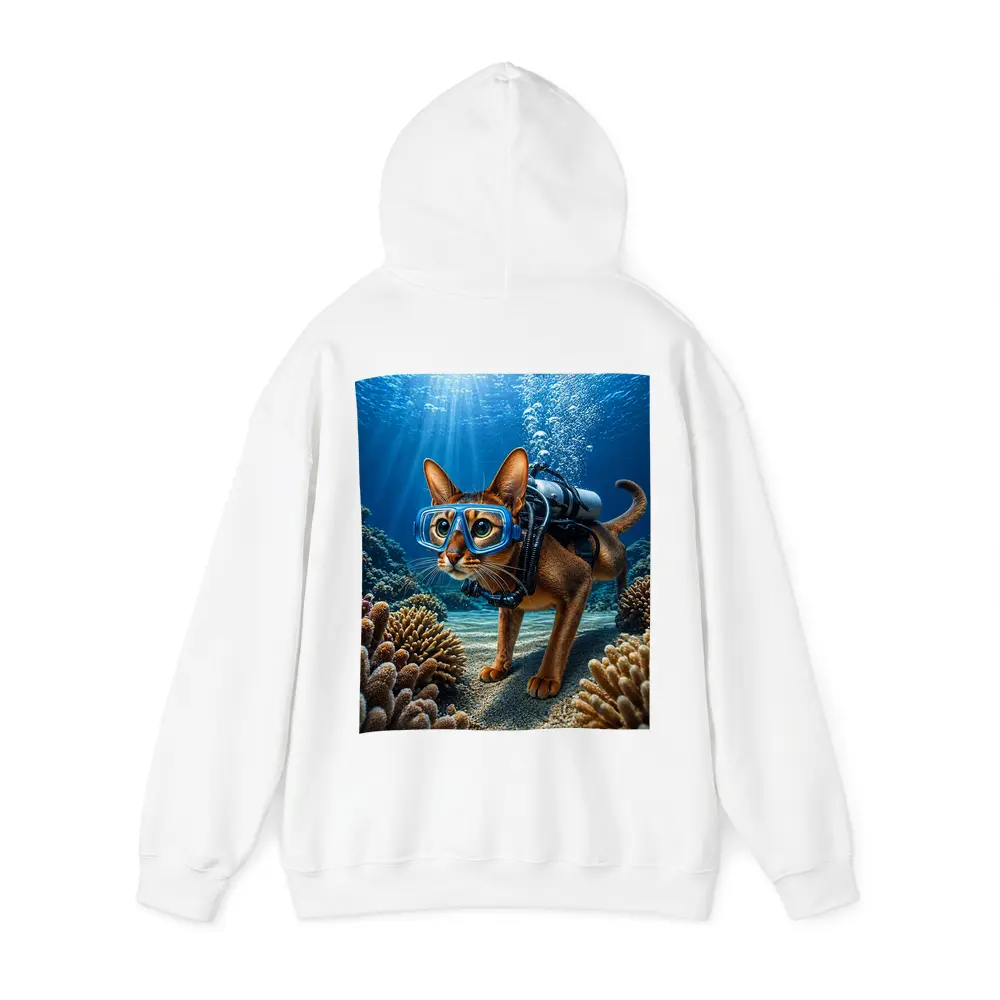 Abyssinian Cat Scuba Diving Coral Reef – Hoodies
