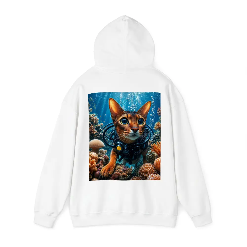 Abyssinian Cat Scuba Diving Coral Reef – Hoodies