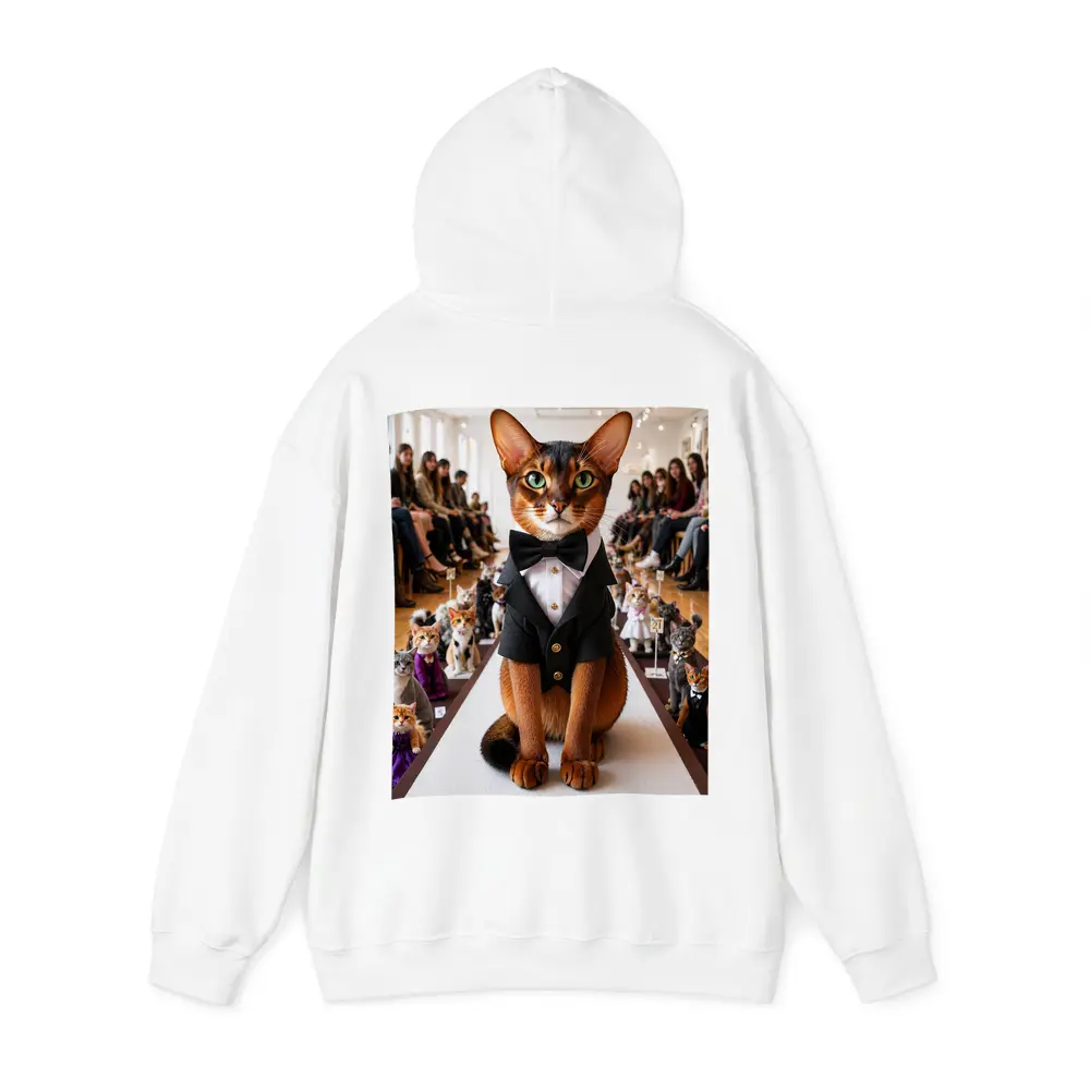 Abyssinian Cat Tuxedo Fashion Show Runway – Hoodies