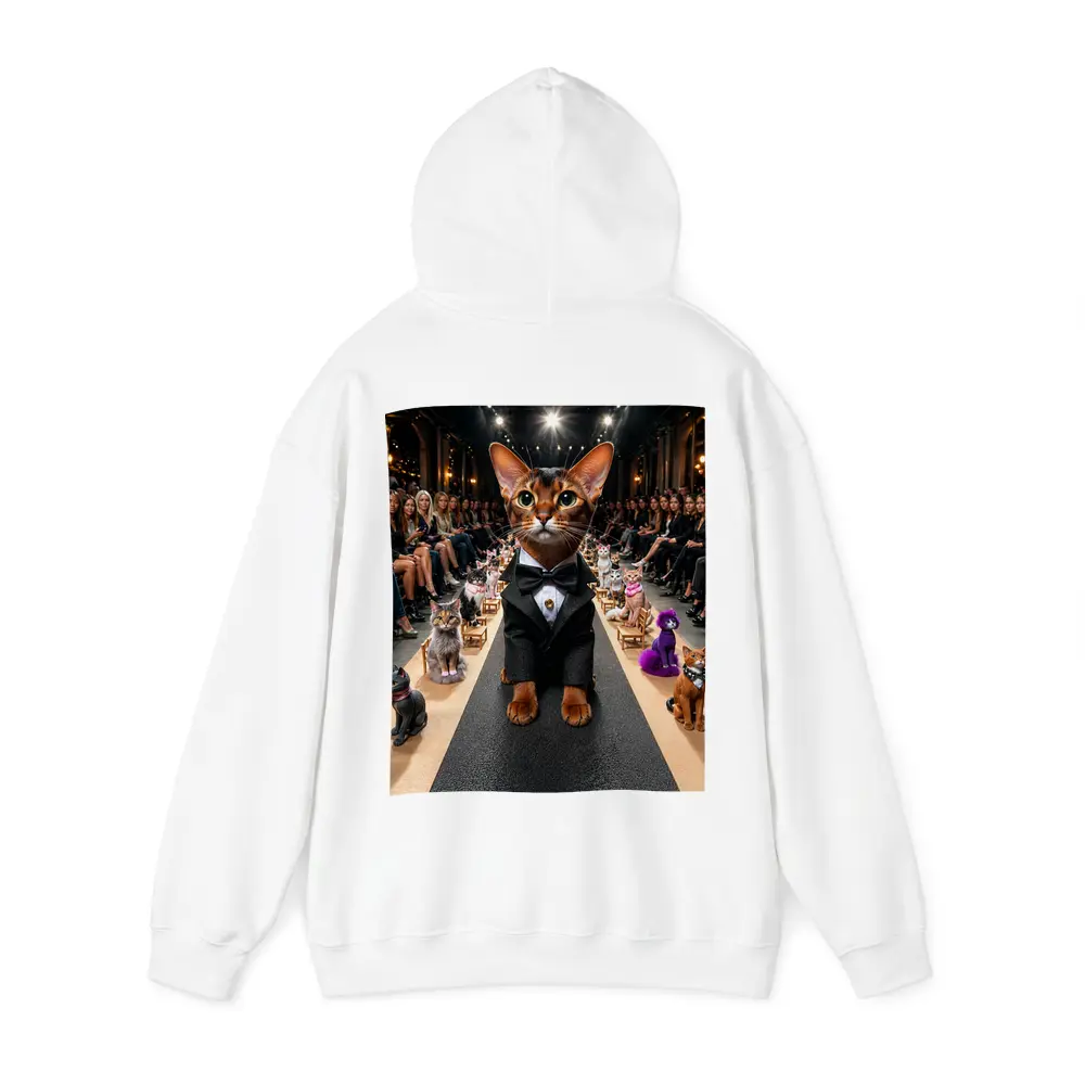 Abyssinian Cat Tuxedo Fashion Runway Show – Hoodies