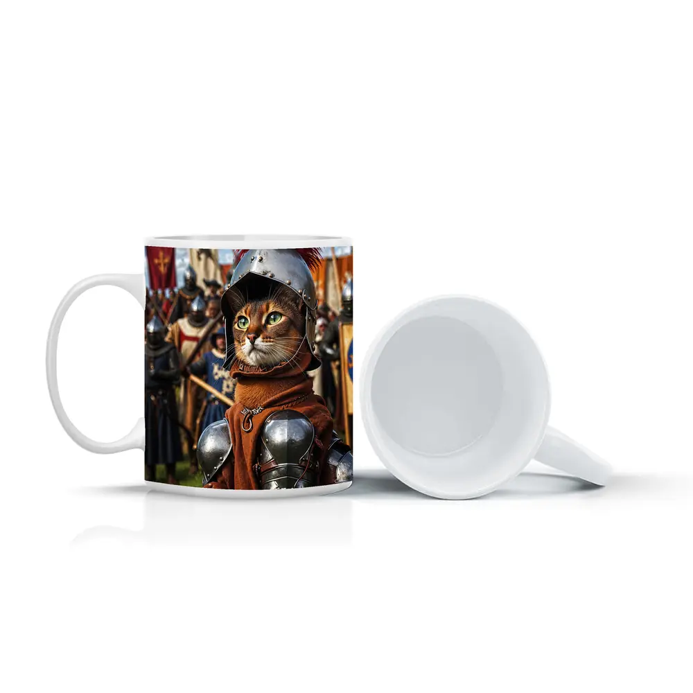 Abyssinian Cat Knight Medieval Tournament Battle – Mugs