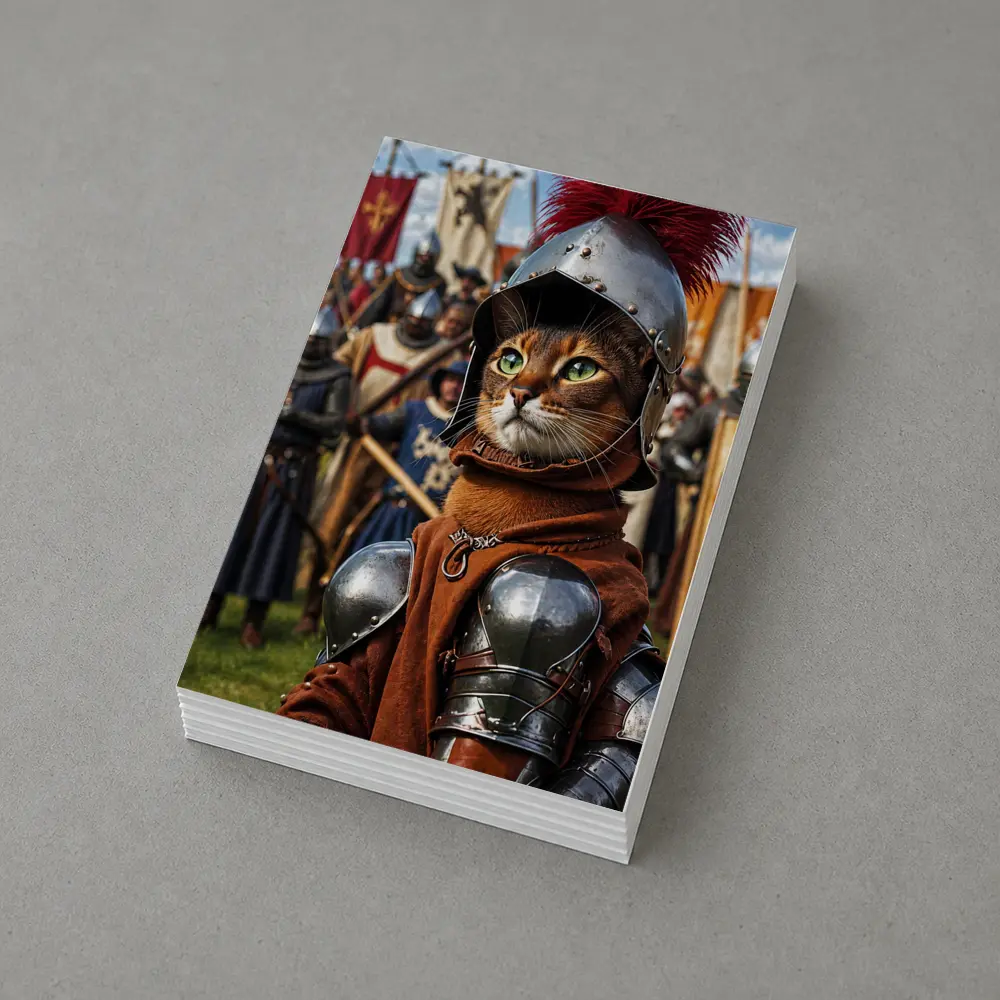 Abyssinian Cat Knight Medieval Tournament Battle – Postcards
