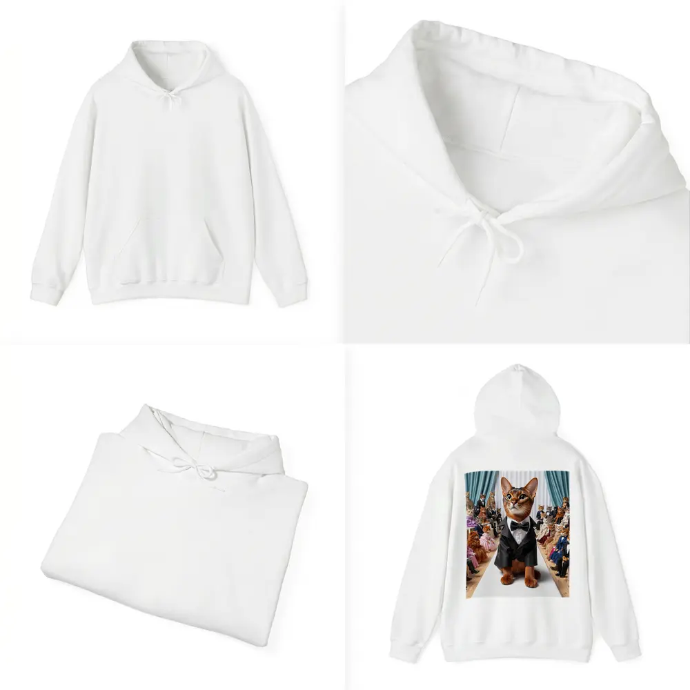 Abyssinian Cat Tuxedo Fashion Show Runway – Hoodies
