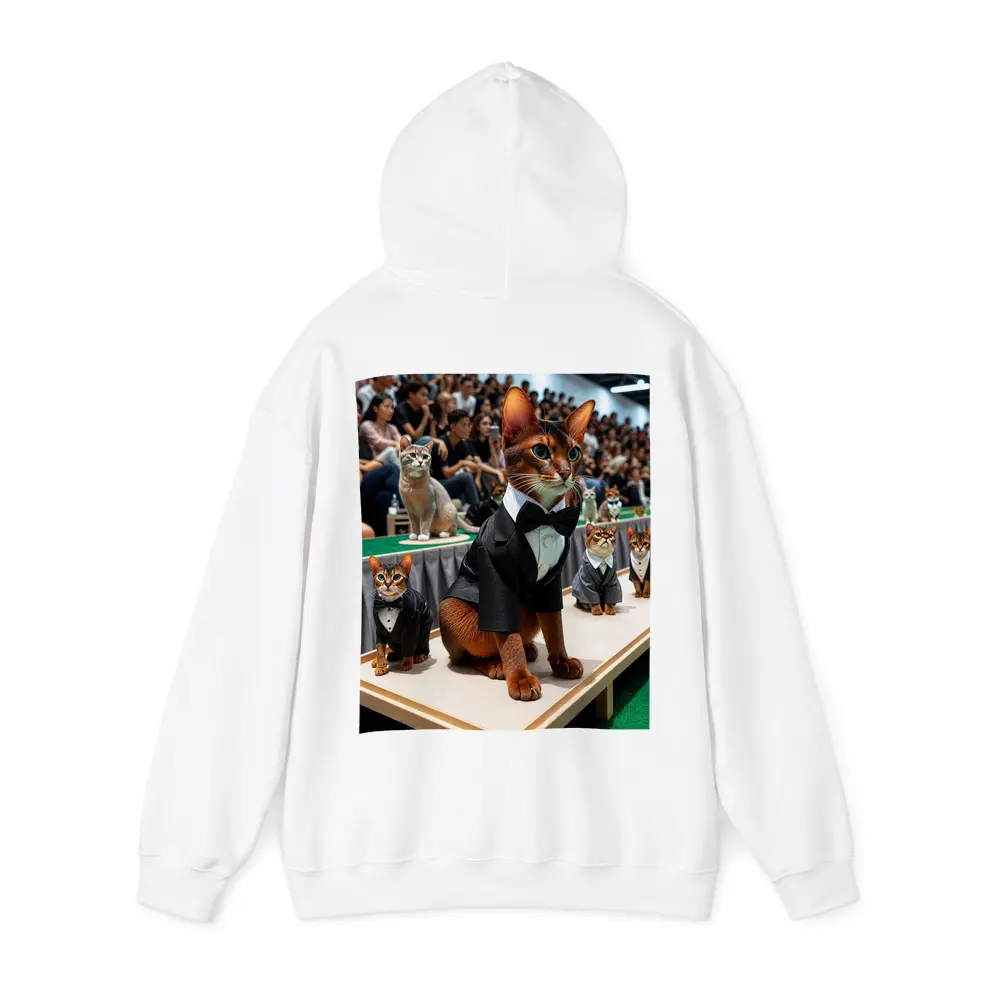 Abyssinian Cats in Tuxedos Fashion Show – Hoodies