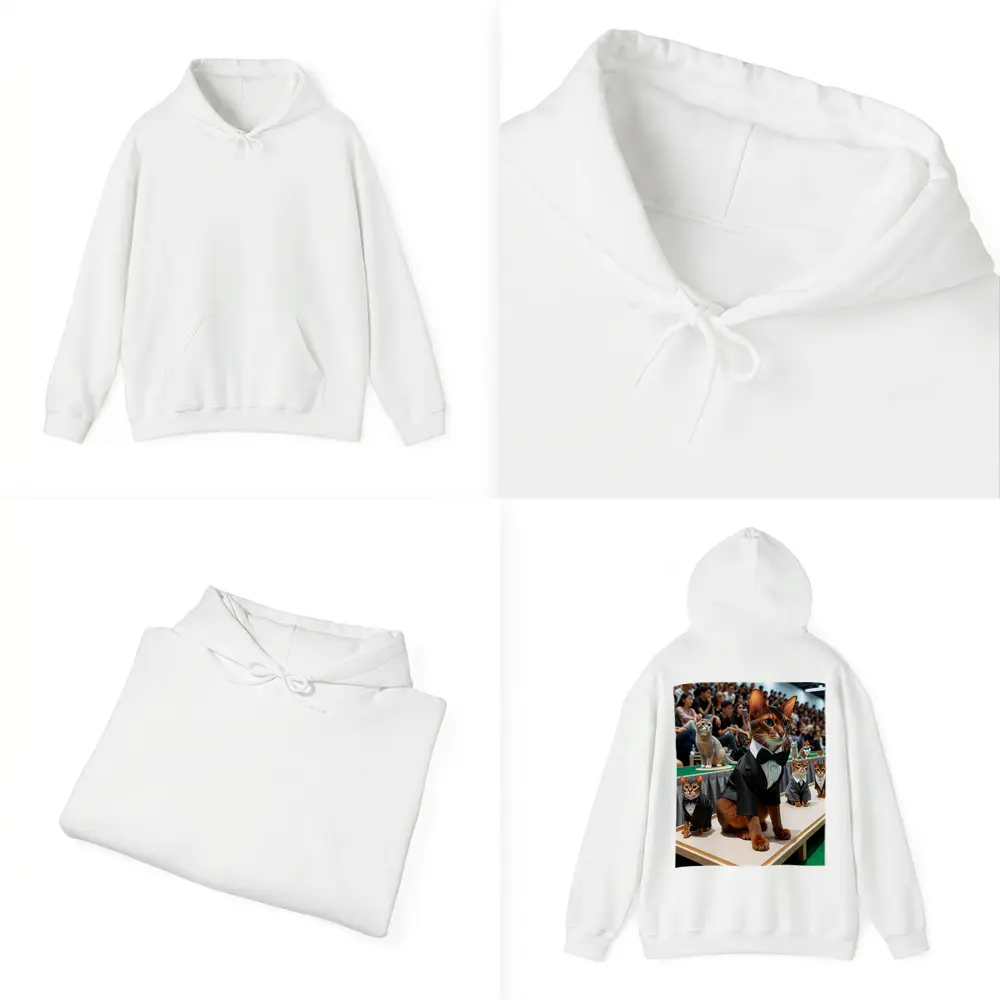 Abyssinian Cats in Tuxedos Fashion Show – Hoodies