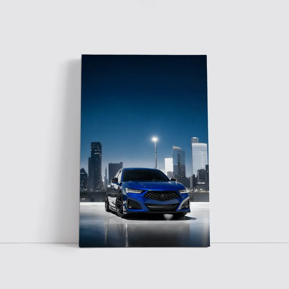 Acura TLX A-Spec Blue City Night – Wall Art