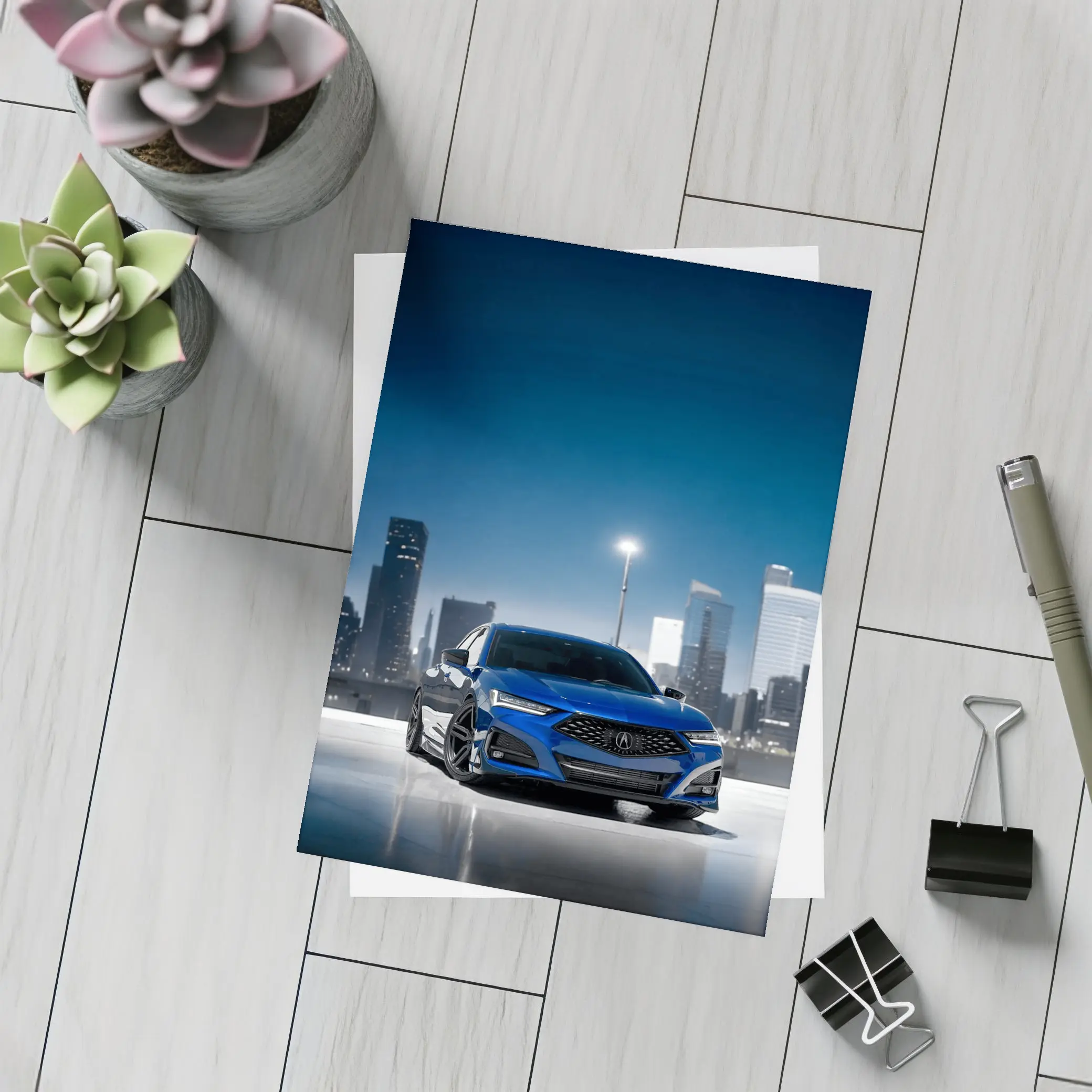 Acura TLX A-Spec Blue City Night – Postcards