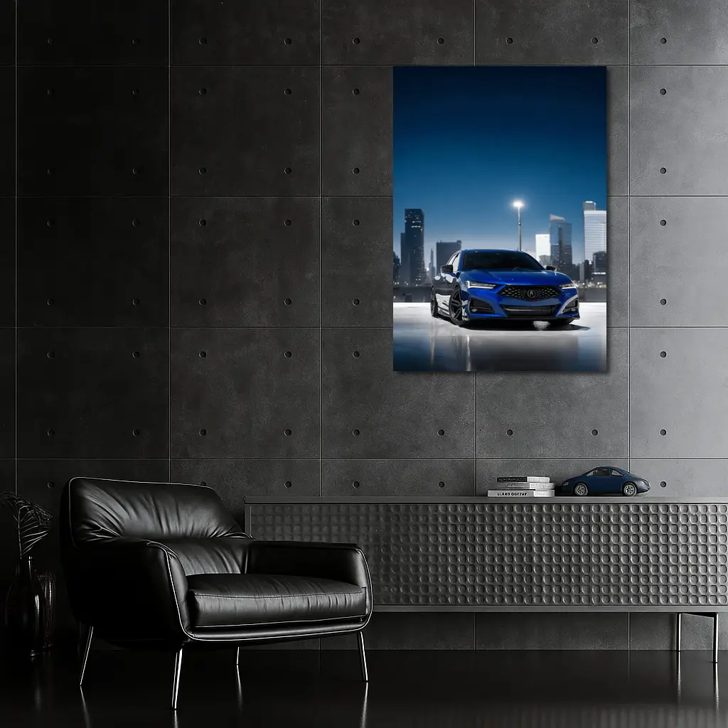 Acura TLX A-Spec Blue City Night – Wall Art