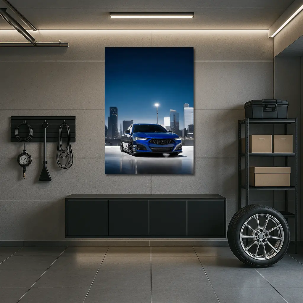 Acura TLX A-Spec Blue City Night – Wall Art