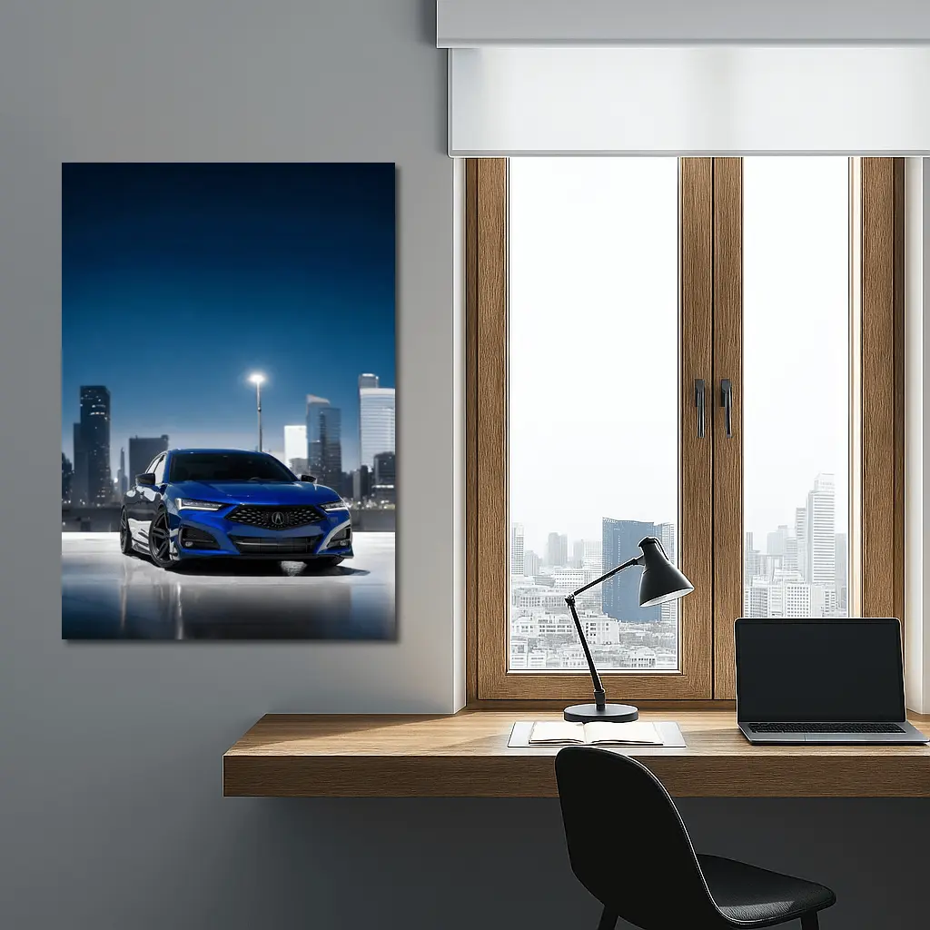 Acura TLX A-Spec Blue City Night – Wall Art