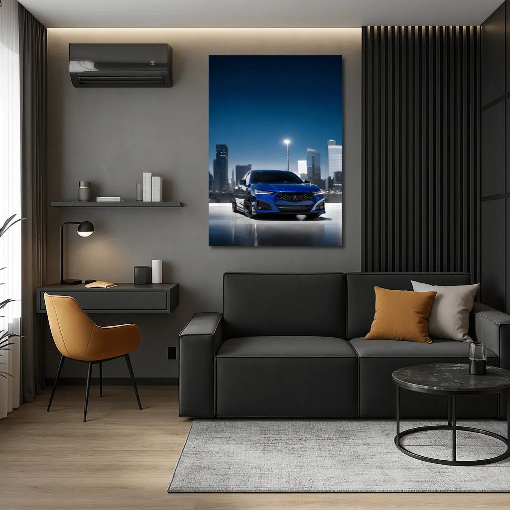 Acura TLX A-Spec Blue City Night – Wall Art
