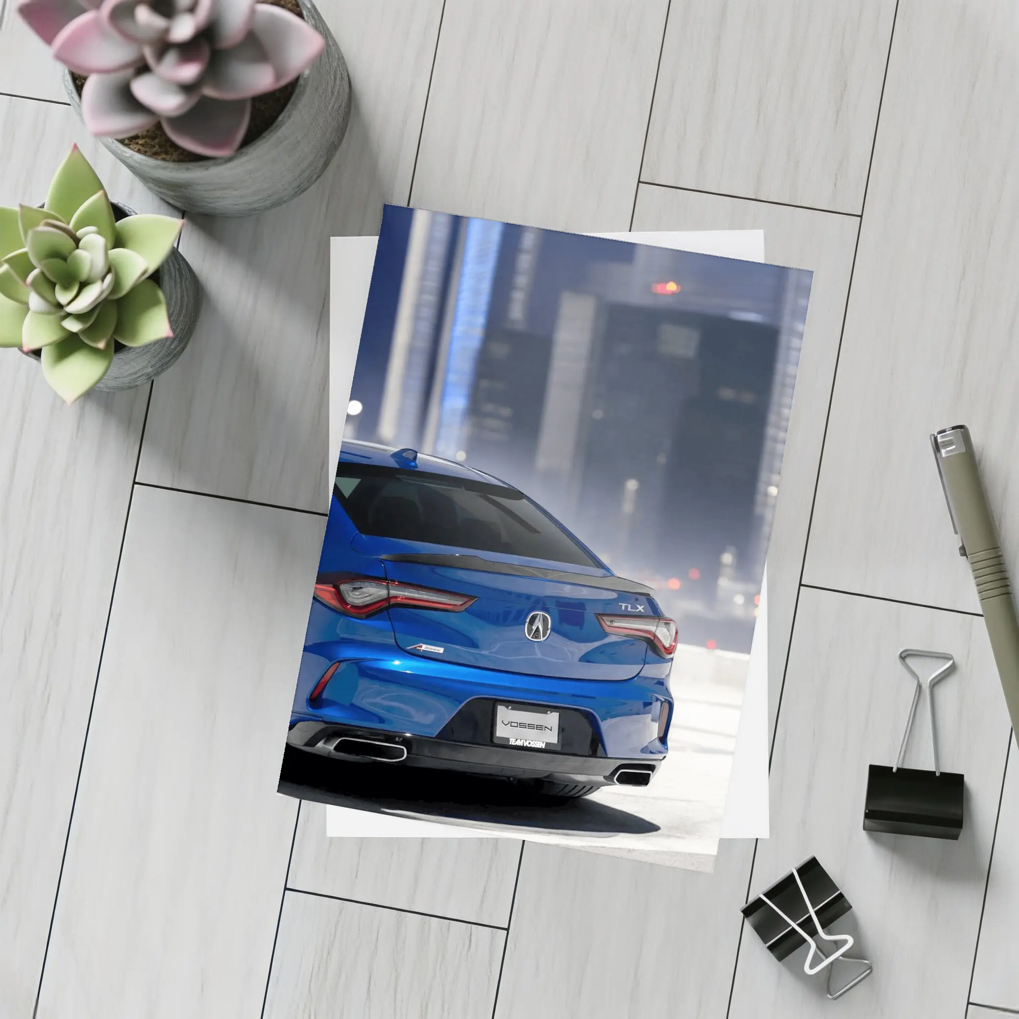 Acura TLX A-Spec Blue City Night – Postcards