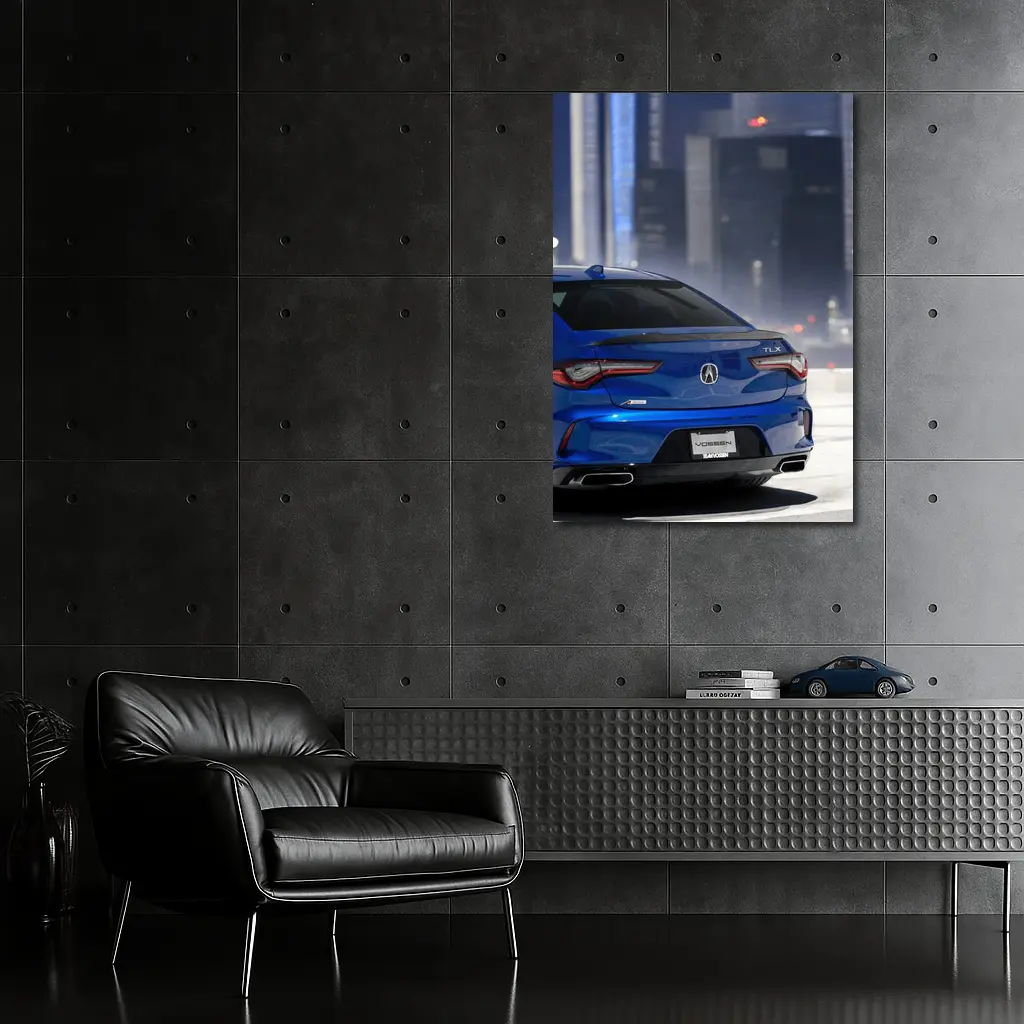 Acura TLX A-Spec Blue City Night – Wall Art