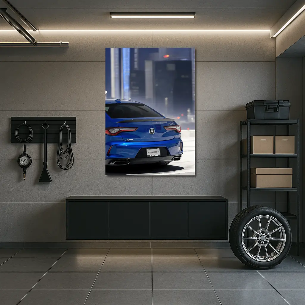 Acura TLX A-Spec Blue City Night – Wall Art