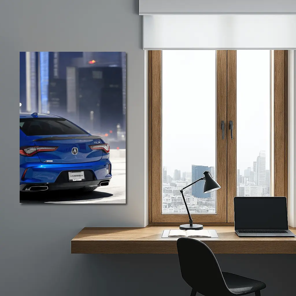 Acura TLX A-Spec Blue City Night – Wall Art