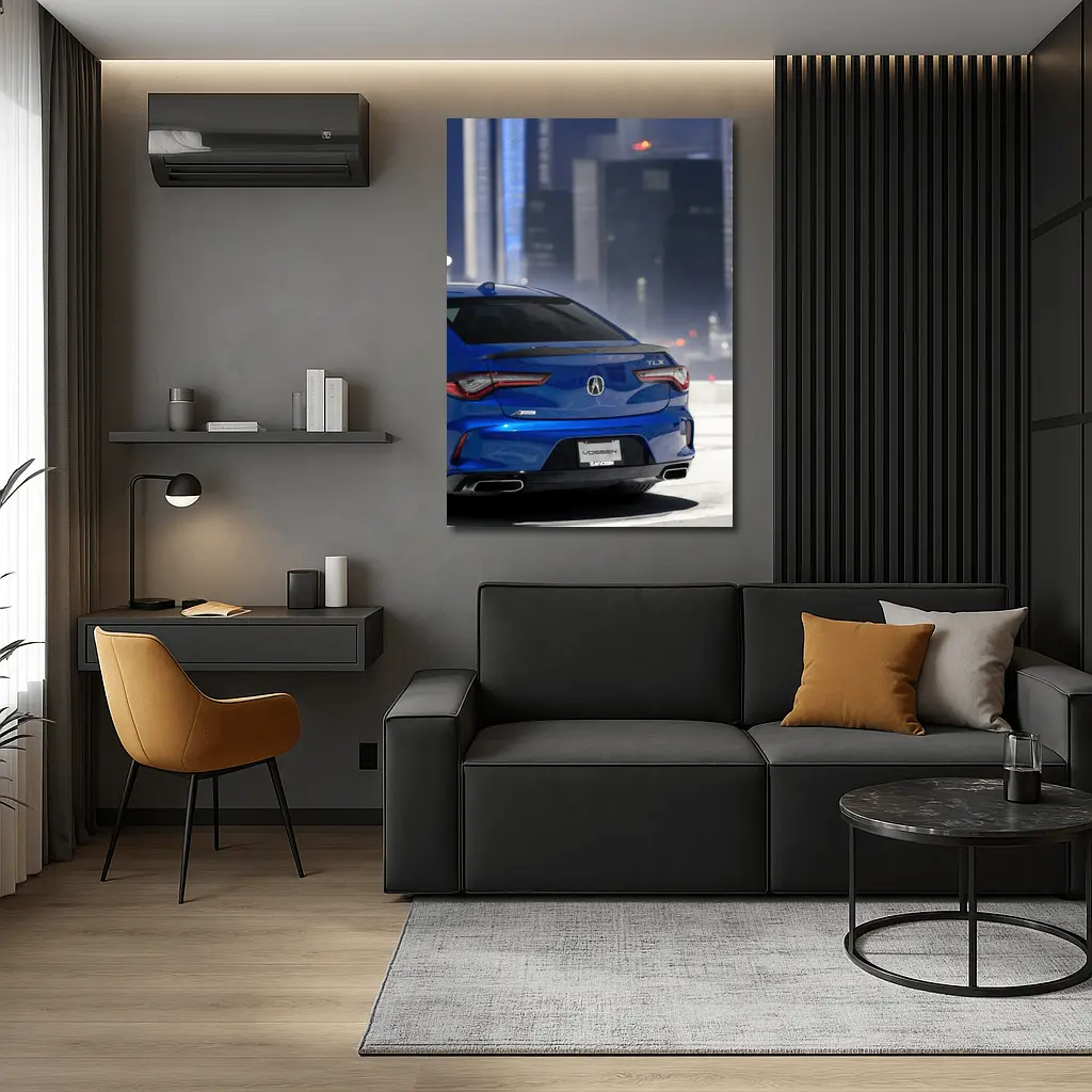 Acura TLX A-Spec Blue City Night – Wall Art