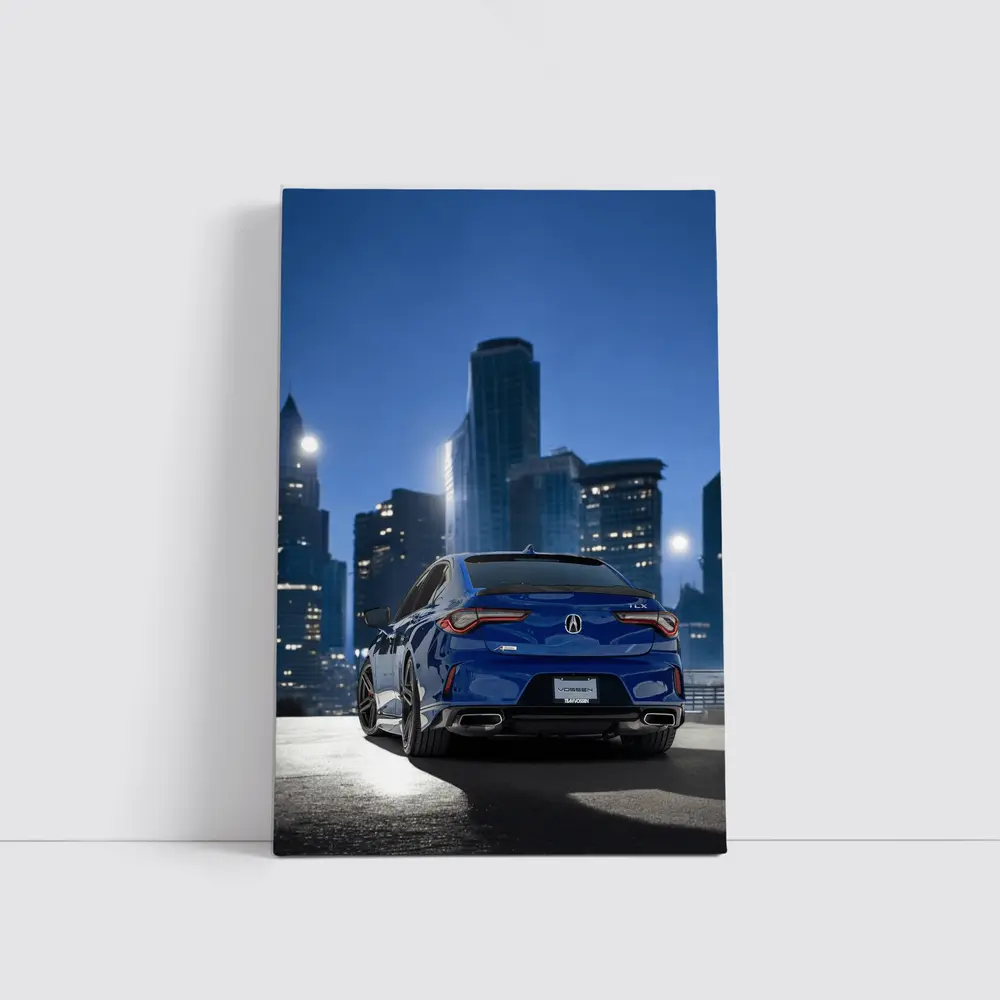 Acura TLX A-Spec Blue City Night – Wall Art
