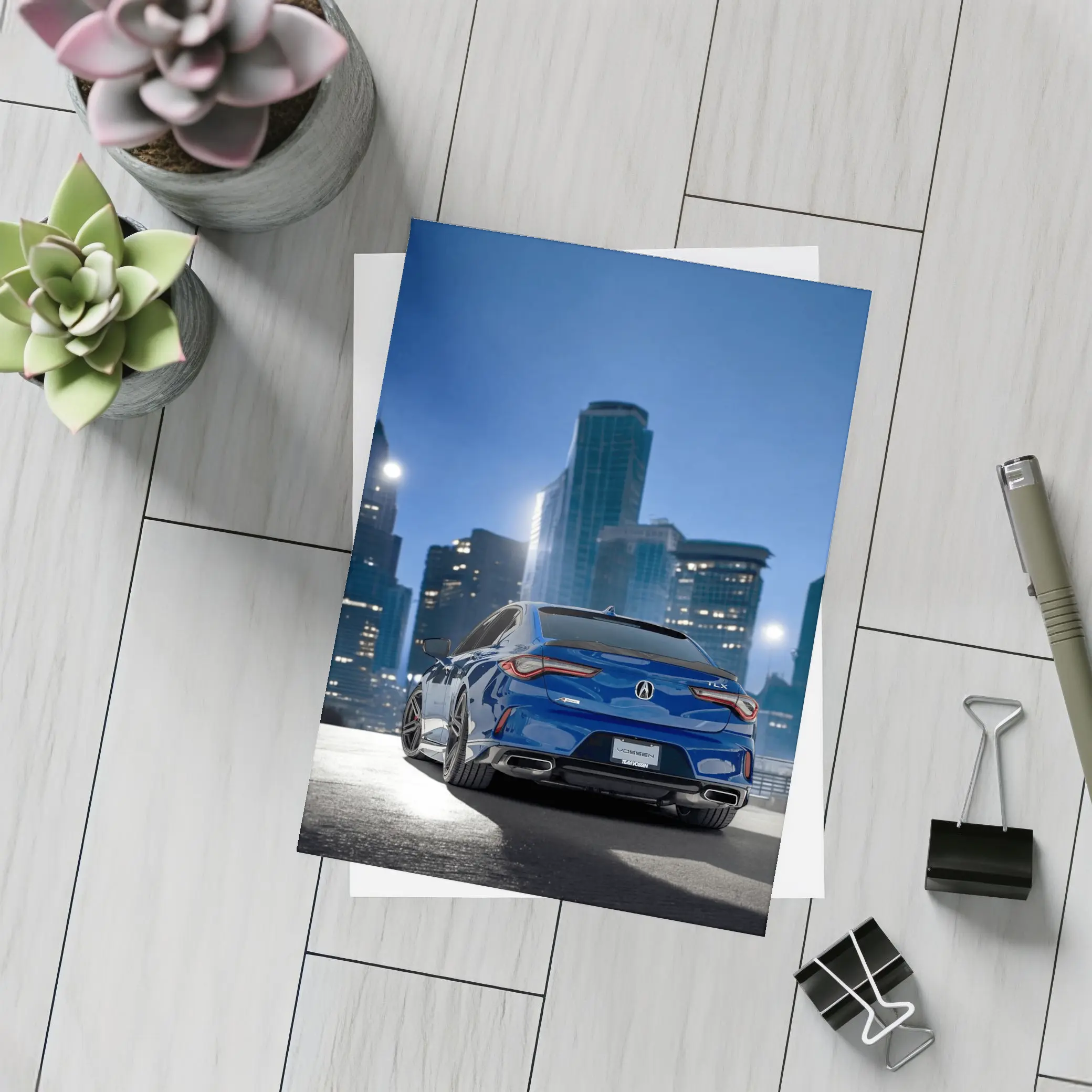 Acura TLX A-Spec Blue City Night – Postcards
