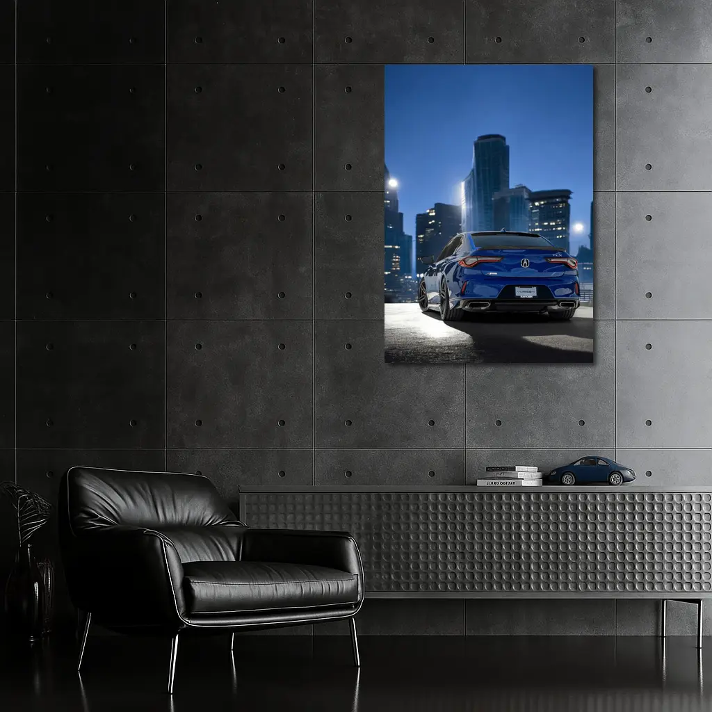 Acura TLX A-Spec Blue City Night – Wall Art