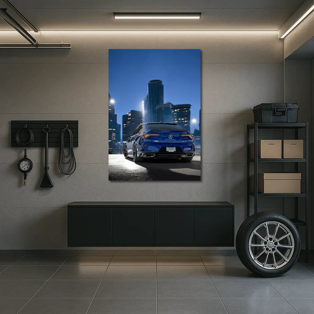 Acura TLX A-Spec Blue City Night – Wall Art
