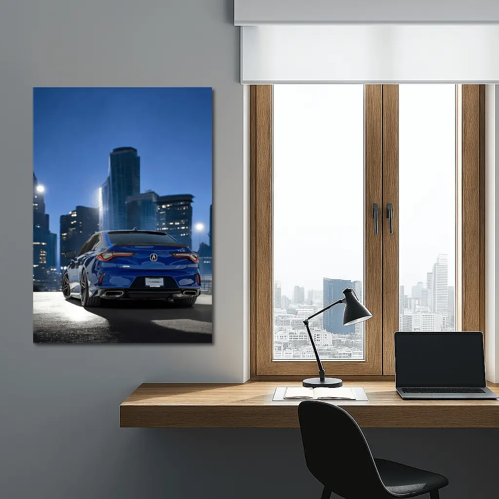Acura TLX A-Spec Blue City Night – Wall Art