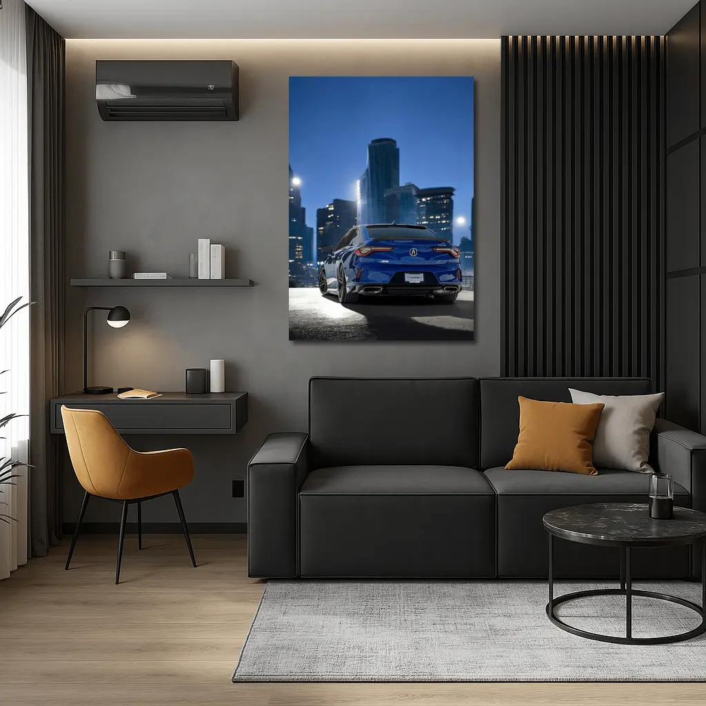 Acura TLX A-Spec Blue City Night – Wall Art