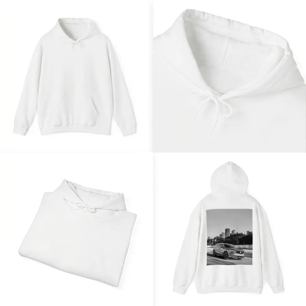Acura MDX SUV City Skyline Black White – Hoodies